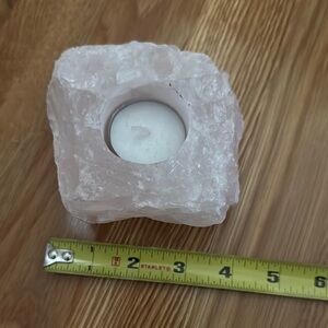 Rose Quartz Candle Holder